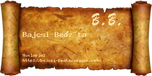 Bajcsi Beáta névjegykártya